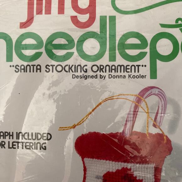 VTG Jiffy 3D Needle Point Kit Santa Stocking
Ornament 4" #5065 Christmas Project - Picture 7 of 7